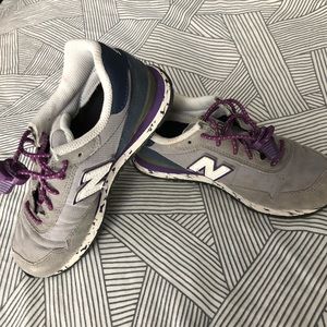 Little kid New Balance 515 sneakers size 12.5 with lock laces
